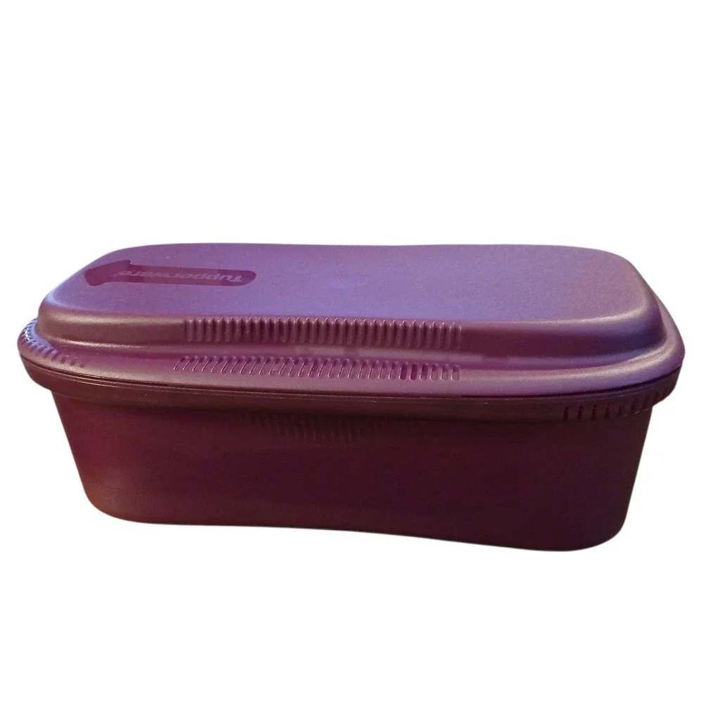 Tupperware Microwave 8 Cup Pasta Spaghetti Maker Cook Toss Strain Purple 6775A-1